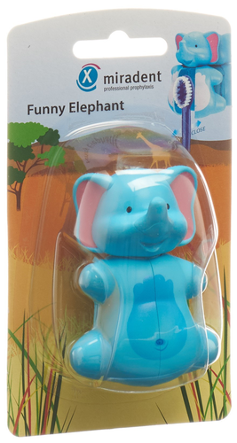MIRADENT Funny Snapper Zahnbrstenhalter Elefant