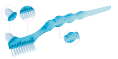 Miradent.Protho Brush De Luxe Prothesenbürste, blau