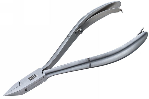 Kiehl Mini Eckenzange  silber 10cm, Triangelschneide