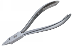 Kiehl Eckenzange  silber 13cm, schlanke Spitze