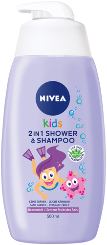 NIVEA Kids 2in1 Shower & Shampoo Girl 500 ml