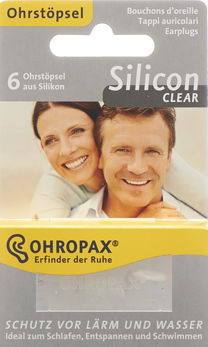 OHROPAX Silicon Clear Ohrstpsel 6 Stk