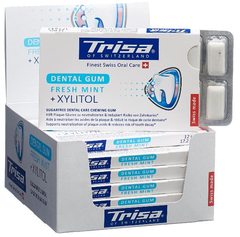TRISA Display Dentalkaugummi Fresh Mint 12 x 12 Stk
