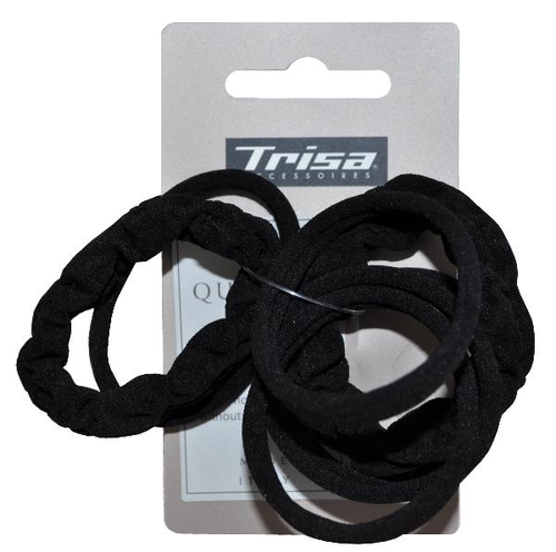 TRISA Haargummi schwarz ohne Metal ass 10 Stk