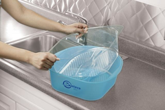 Start-up Kit m Schüssel & 20  Wegwerf-Inlet Blau