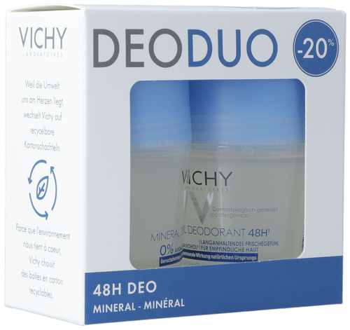 VICHY Deo Mineral 48H Roll on Duo 2 x 50 ml