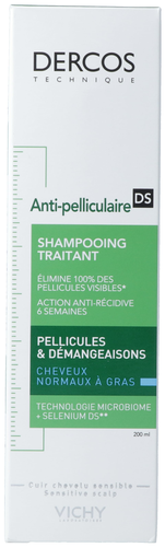 VICHY Dercos Shampoo Anti-Pell chev gras FR 200 ml