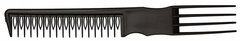 Toupier-Gabelkamm crêpage Schwarz