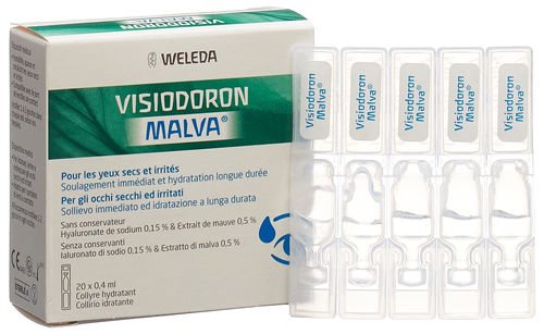 VISIODORON MALVA Gtt Opht 20 Monodos 0.4 ml