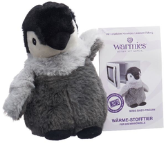 WARMIES Minis Wärme-Stofftier Baby-Pinguin Lavend