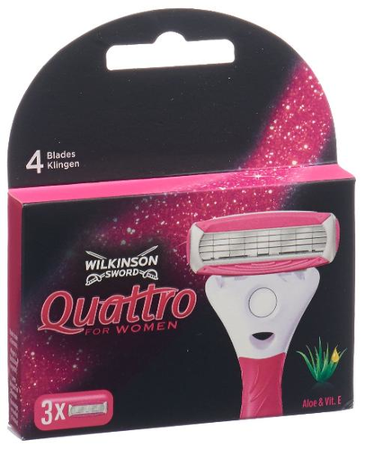 WILKINSON Quattro For Women Klingen 3 Stk