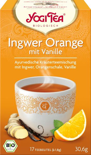 YOGI TEA Ingwer Orange mit Vanille 17 Btl 1.8 g