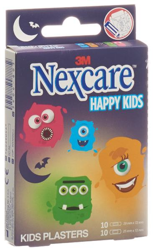 3M NEXCARE Kinderpflast Happy Kids Monsters 20 Stk