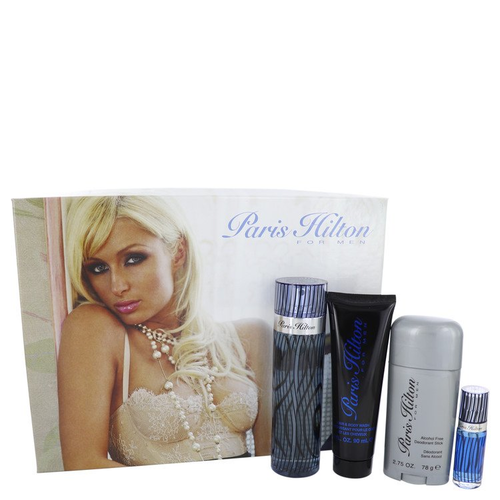Paris Hilton by Paris Hilton Gift Set -- 3.4 oz  Eau de Toilette Spray + 3 oz Body Wash + 2.75 oz Deodorant Stick + .25 Mini EDT Spray