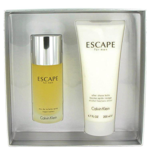 ESCAPE by Calvin Klein Gift Set -- 3.4 oz Eau de Toilette Spray + 6.7 oz After Shave Balm
