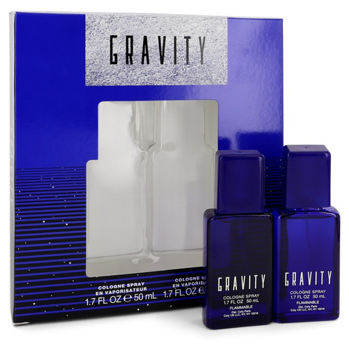 GRAVITY by Coty Gift Set -- Two 1.7 oz Cologne Sprays