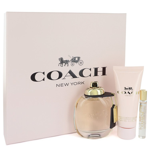 Coach by Coach Gift Set -- 3 oz Eau de Parfum Spray + .25 oz Mini EDP Spray + 3.3 oz Body Lotion