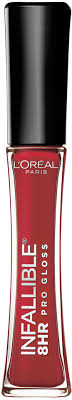 LOral Infallible Pro Gloss, rebel red