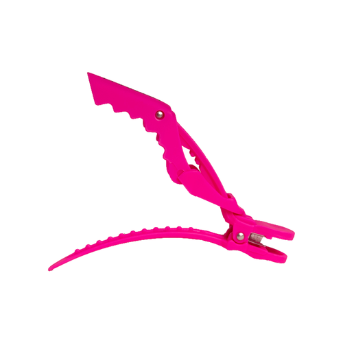 Framar Rubberized Jaw Gator Clips 4 pcs - Pink