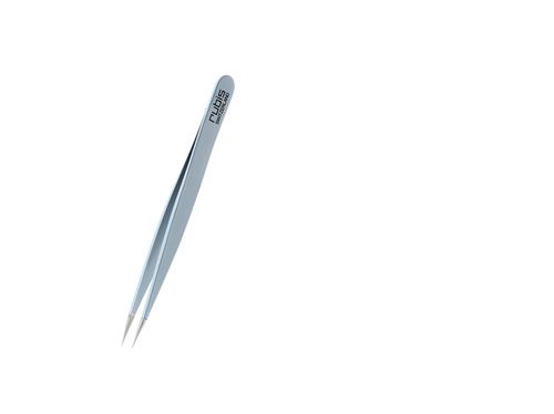 Rubis Pinzette spitz, hellblau, Inox