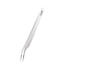 Rubis Wimpern Pinzette gebogen, weiss