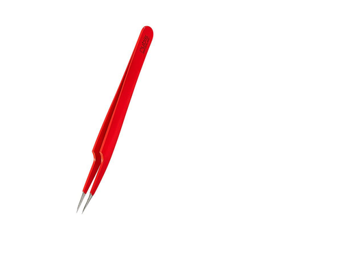 Rubis Wimpern Pinzette spitz, rot
