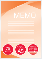 GBC Laminiertasche A5 3740451 glanz, 75my 100 Stk