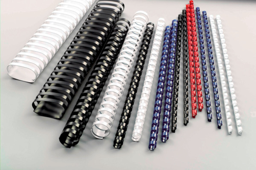 GBC Plastikbindrcken 6mm A4 4028173 schwarz, 21 Ringe 100 Stck