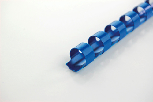 GBC Plastikbindrcken 6mm A4 4028233 blau, 21 Ringe 100 Stck