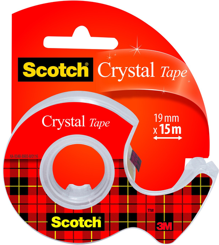 SCOTCH Crystal Tape 600 19mmx15m 6-1915D mit Abroller