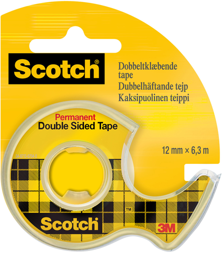 SCOTCH Tape m. Abroller 665 12mmx6.3m 7100150064 doppelseitig