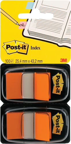 POST-IT Index 2er Set 25,4x43,2mm 680-O2 orange 2x50 Stck