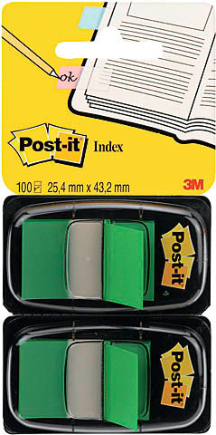 POST-IT Index 2er Set 25,4x43,2mm 680-G2 grn 2x50 Stck