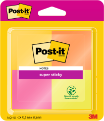 POST-IT Block Super Sticky Cape Town 6910SSYP 4-farbig,...