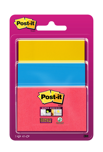 POST-IT Super Sticky Notes 3432SS3BY multicolor 3 Stck