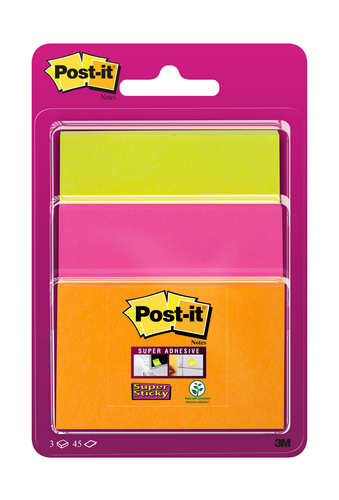 POST-IT Super Sticky Notes 3432SS3PO multicolor 3 Stck