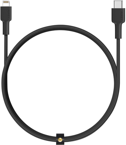 AUKEY Cable USB-C Lightning, black CB-CL1 1,2m Braided Nylon