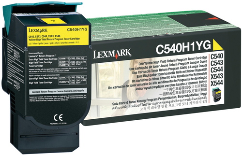 LEXMARK Toner-Modul Return yellow C540H1YG X543dn 2000 Seiten