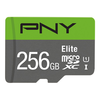PNY micro-SDXC Elite 256GB P-SDU256V11100EL-GE UHS-I U1/A1(V10)& SD adapter