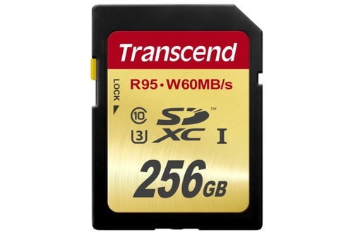 TRANSCEND SDXC Card 256GB Ultimate TS256GSDU3 (UHS-I, U3) R95/W60