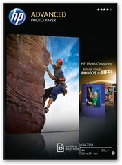 HP Advanced Glossy Photo Paper A4 Q5456A InkJet 250g 25...