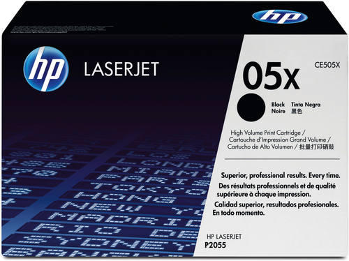 HP Toner-Modul 05X schwarz CE505X LaserJet P2055 6500 Seiten