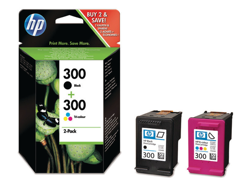 HP Combopack 300 schwarz/color CN637EE DeskJet D2560 je 1 Stck