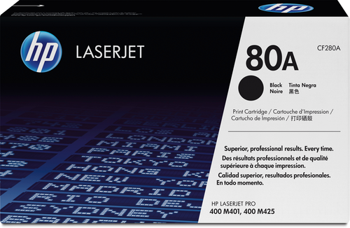 HP Toner-Modul 80A schwarz CF280A LaserJet Pro 400 2560 Seiten