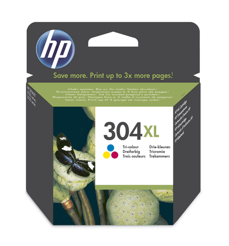 HP Tintenpatrone 304XL color N9K07AE DeskJet 3720/30 300 Seiten