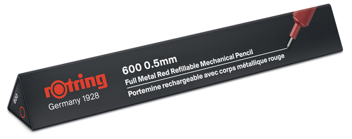 ROTRING Feinminenstift 600 0.5mm 2114264 rot metallic