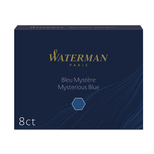 WATERMAN Tintenpatronen S0110910 blau/schwarz 8 Stck