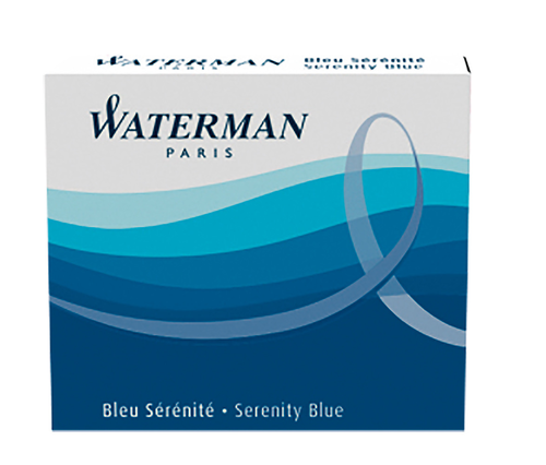 WATERMAN Tintenpatronen S0110950 blau 6 Stck
