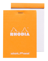 RHODIA Dot Pad orange 85x120mm 12558 Raster 80 Blatt