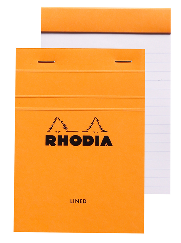 RHODIA Notizblock orange A6 13600 liniert 80 Blatt